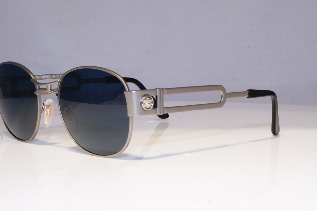 GIANNI VERSACE Mens Vintage 1990 Designer Sunglasses Silver ONE S57 77M 20069