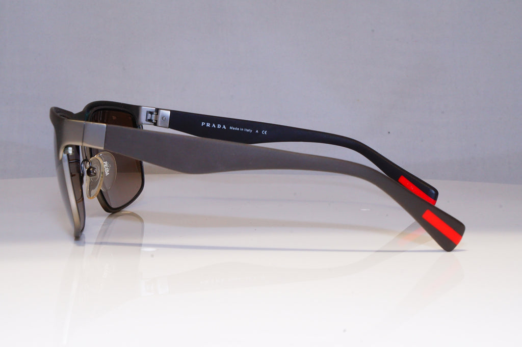 PRADA Mens Designer Sunglasses Brown Square SPS 56P DG1-1X1 20689