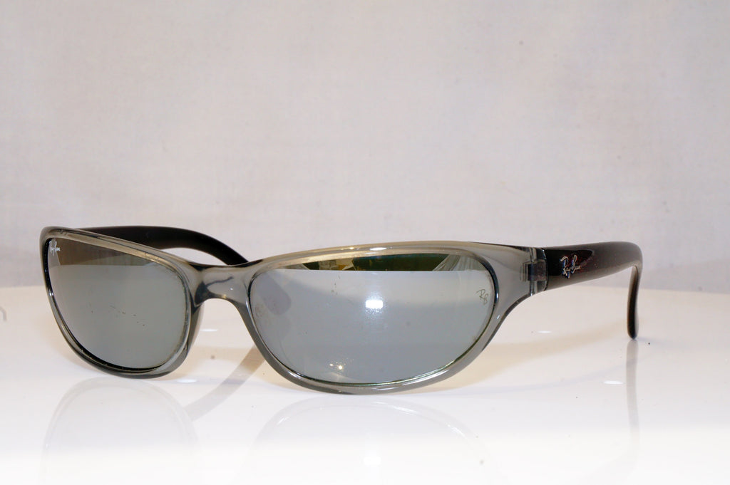 Ray-Ban Mens Mirror Designer Sunglasses Black Wrap RB 4050 623/40 17675