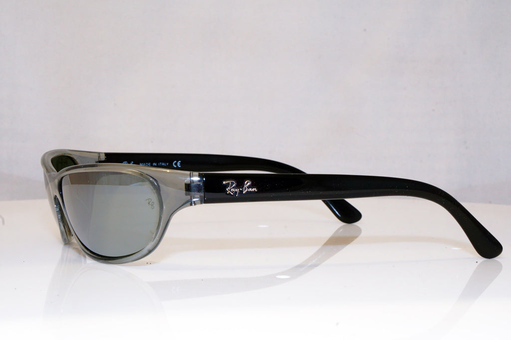 Ray-Ban Mens Mirror Designer Sunglasses Black Wrap RB 4050 623/40 17675