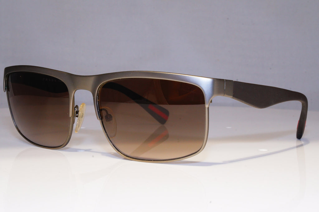 PRADA Mens Polarized Mirror Designer Sunglasses Blue SILVER SPS 54I DG12F2 20687