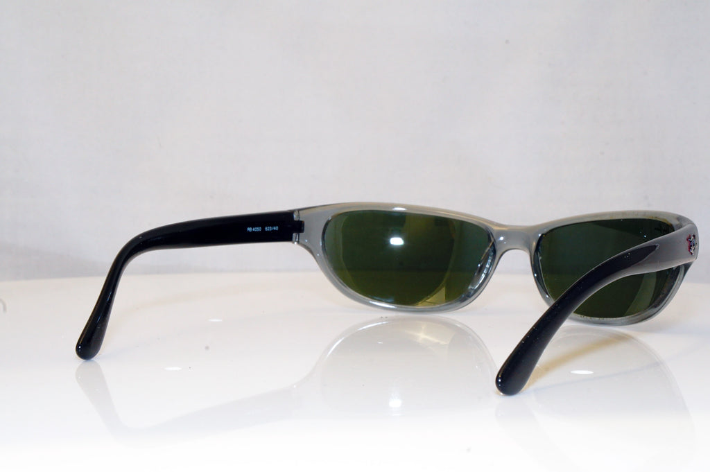 Ray-Ban Mens Mirror Designer Sunglasses Black Wrap RB 4050 623/40 17675