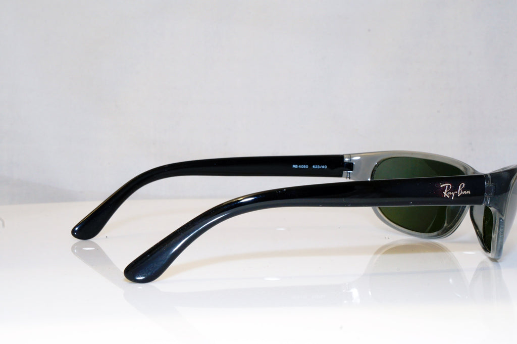 Ray-Ban Mens Mirror Designer Sunglasses Black Wrap RB 4050 623/40 17675
