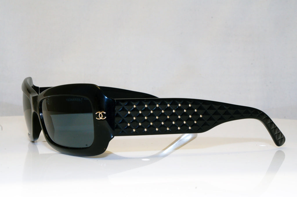 CHANEL Womens Designer Sunglasses Black Round STUDDED 5099 501/87 17761