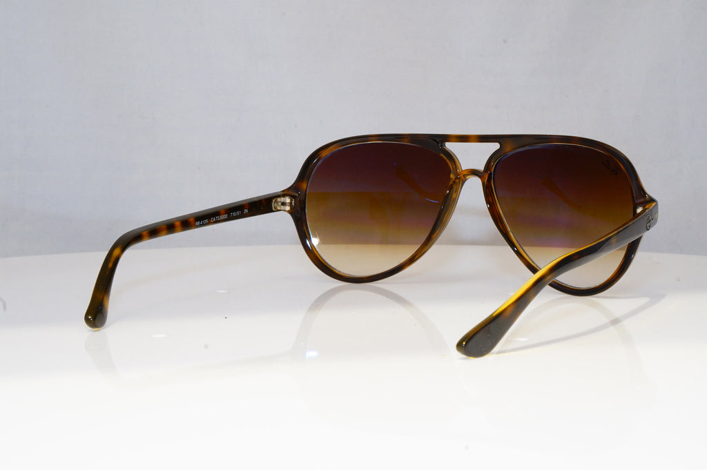 RAY-BAN Mens Unisex Designer Sunglasses Brown CATS Oval000 RB 4125 710/51 18829