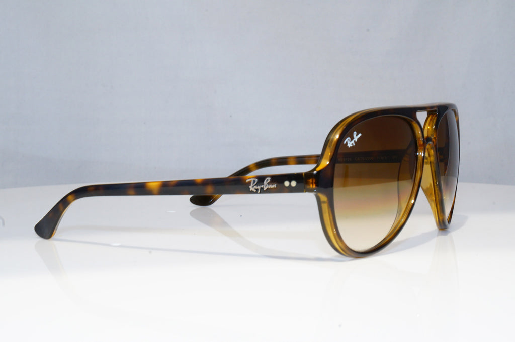 RAY-BAN Mens Unisex Designer Sunglasses Brown CATS Oval000 RB 4125 710/51 18829