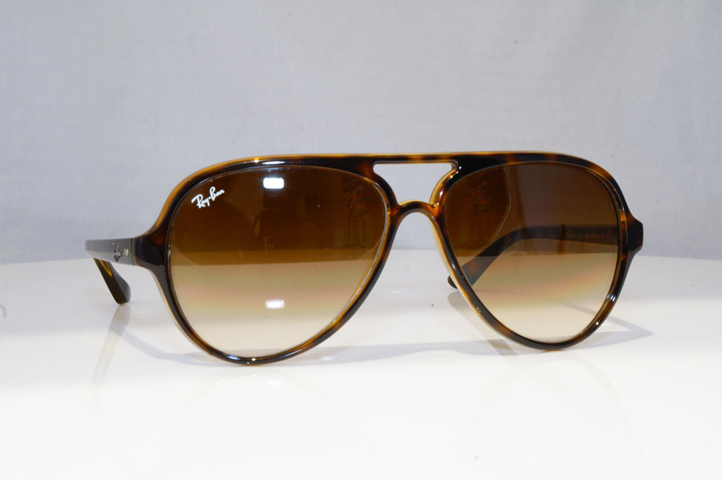 RAY-BAN Mens Unisex Designer Sunglasses Brown CATS Oval000 RB 4125 710/51 18829