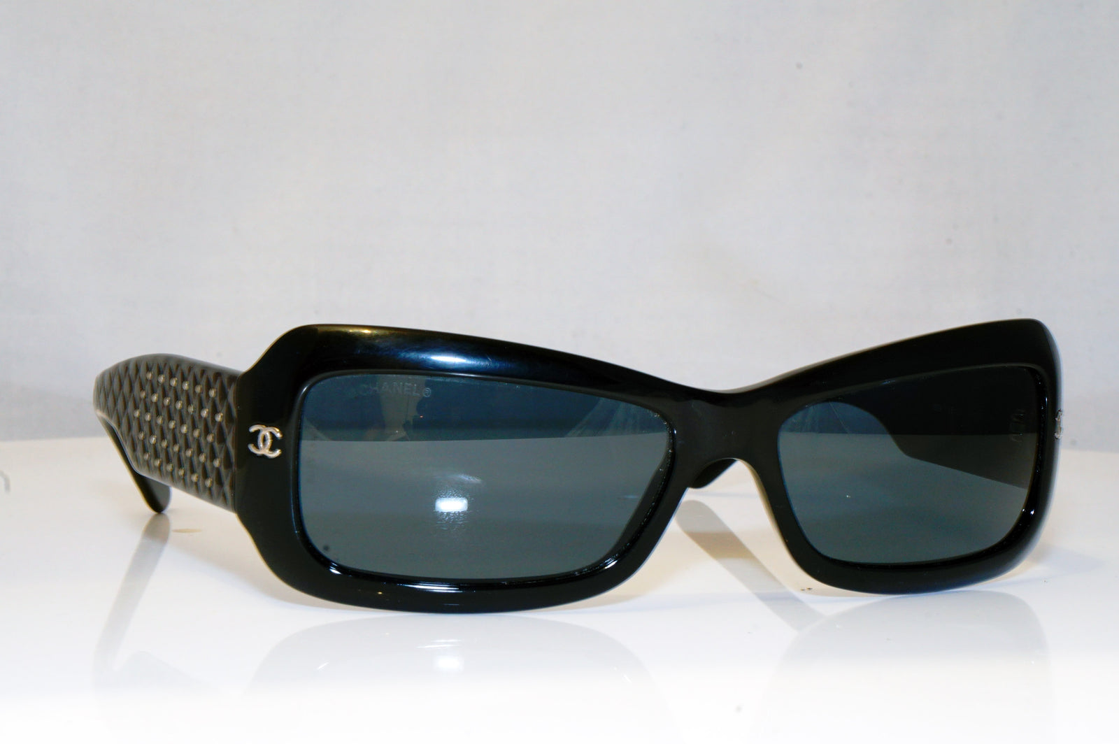 CHANEL Mens Womens Designer Sunglasses Black Shield 5072 501/87