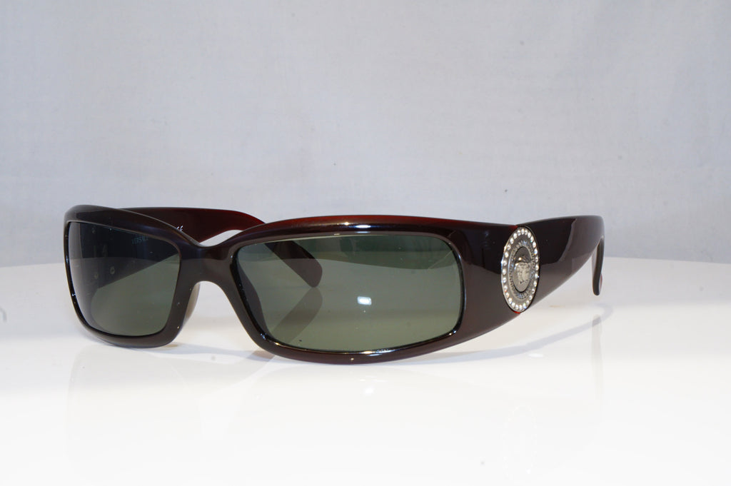 VERSACE Womens Diamante Designer Sunglasses Burgundy MOD 2035 25M/571 18820