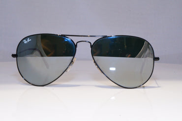 RAY-BAN Mens Mirror Designer Sunglasses Black Pilot RB 3025 002/40 20676
