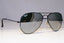 RAY-BAN Mens Mirror Designer Sunglasses Black Pilot RB 3025 002/40 20676