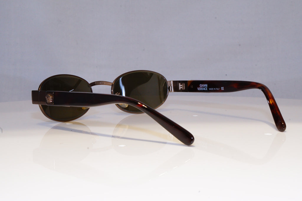 GIANNI VERSACE Mens Vintage 1990 Designer Sunglasses Brown X19 62M 20063 NOS