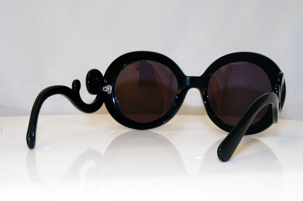 PRADA Mens Baroque Swirl Designer Sunglasses Black Round SPR27N 1AB-5W1 10792