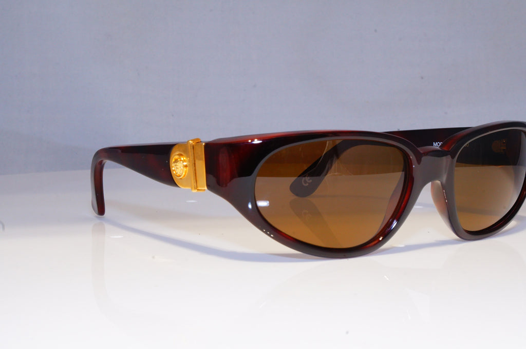 GIANNI VERSACE Mens Vintage 1990 Designer Sunglasses Brown GOLD 408 900 20051