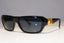 GIANNI VERSACE Mens Vintage 1990 Designer Sunglasses Black GOLD 412/A 852 20027