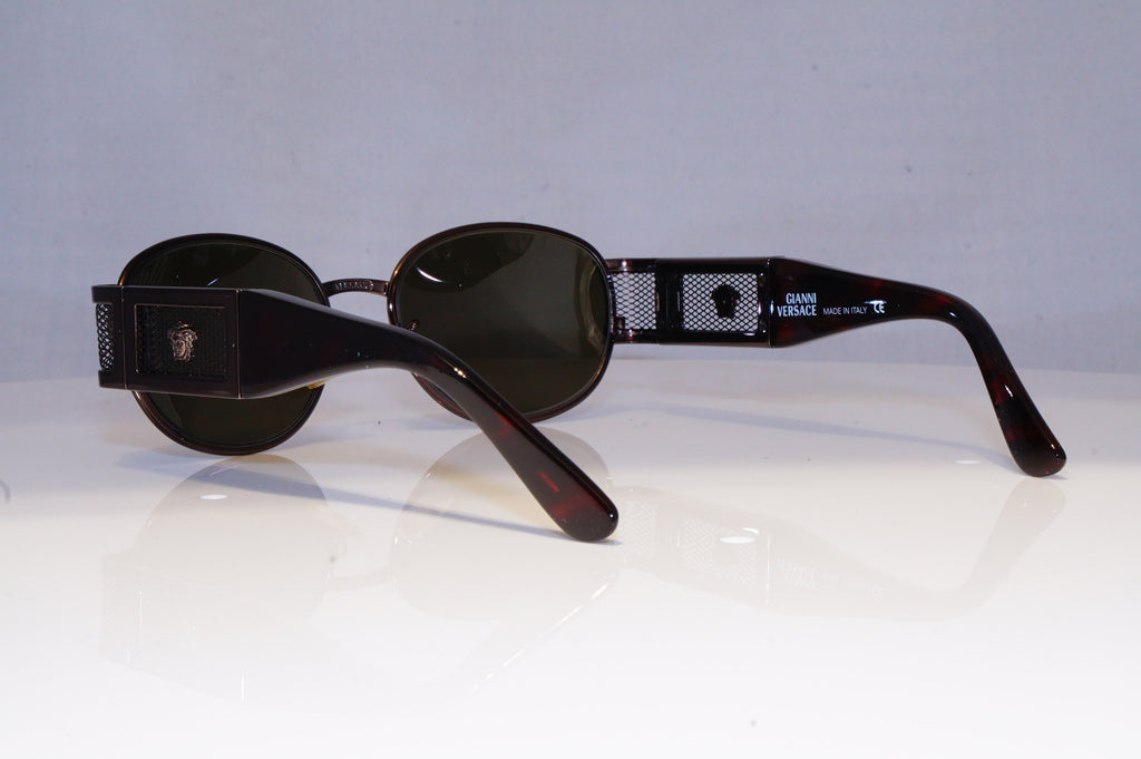 GIANNI VERSACE Mens Vintage 1990 Designer Sunglasses Brown X27/M 62M 20047 NOS