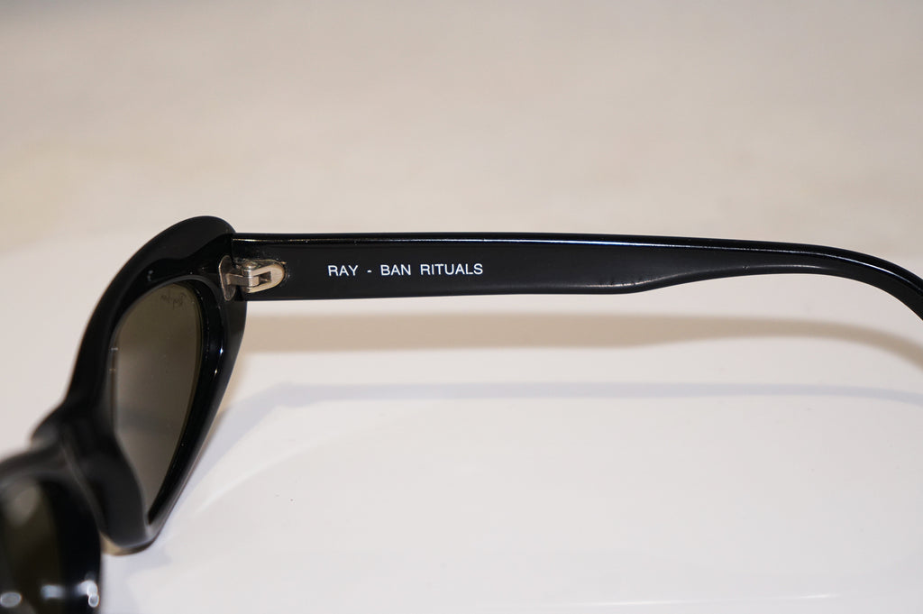 RAY-BAN 1990 Vintage Womens Designer Sunglasses Black Rituals W2522 Blk 16115