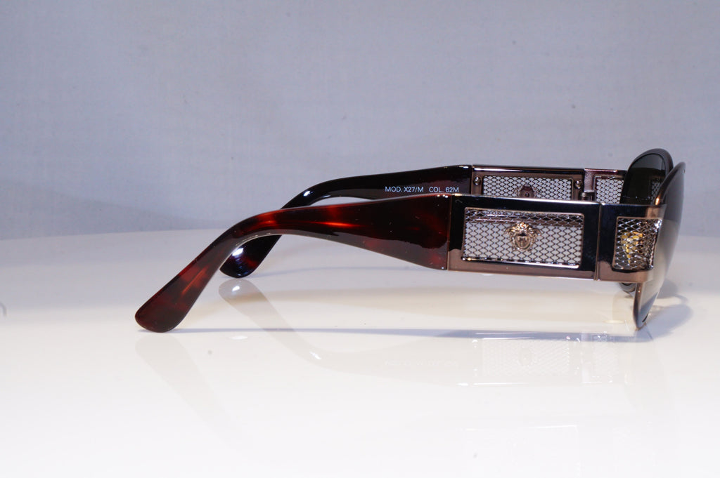 GIANNI VERSACE Mens Vintage 1990 Designer Sunglasses Brown X27/M 62M 20047 NOS