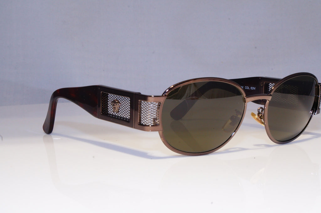 GIANNI VERSACE Mens Vintage 1990 Designer Sunglasses Brown X27/M 62M 20047 NOS