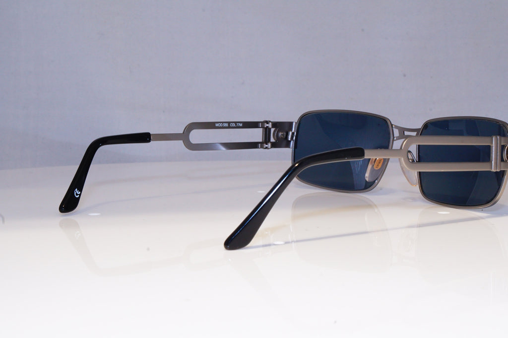 GIANNI VERSACE Mens Vintage 1990 Designer Sunglasses Silver S55 77M 20046 NOS