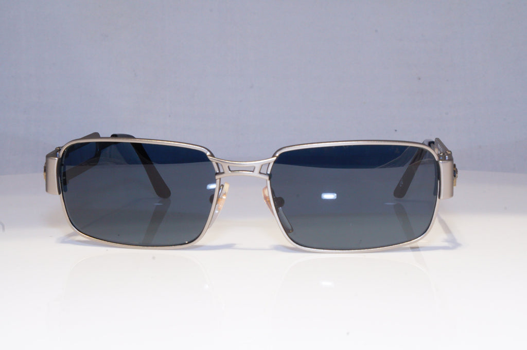 GIANNI VERSACE Mens Vintage 1990 Designer Sunglasses Silver S55 77M 20046 NOS