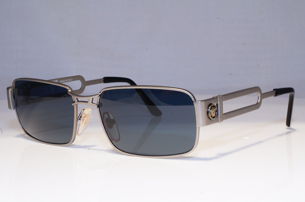 GIANNI VERSACE Mens Vintage 1990 Designer Sunglasses Silver S55 77M 20046 NOS