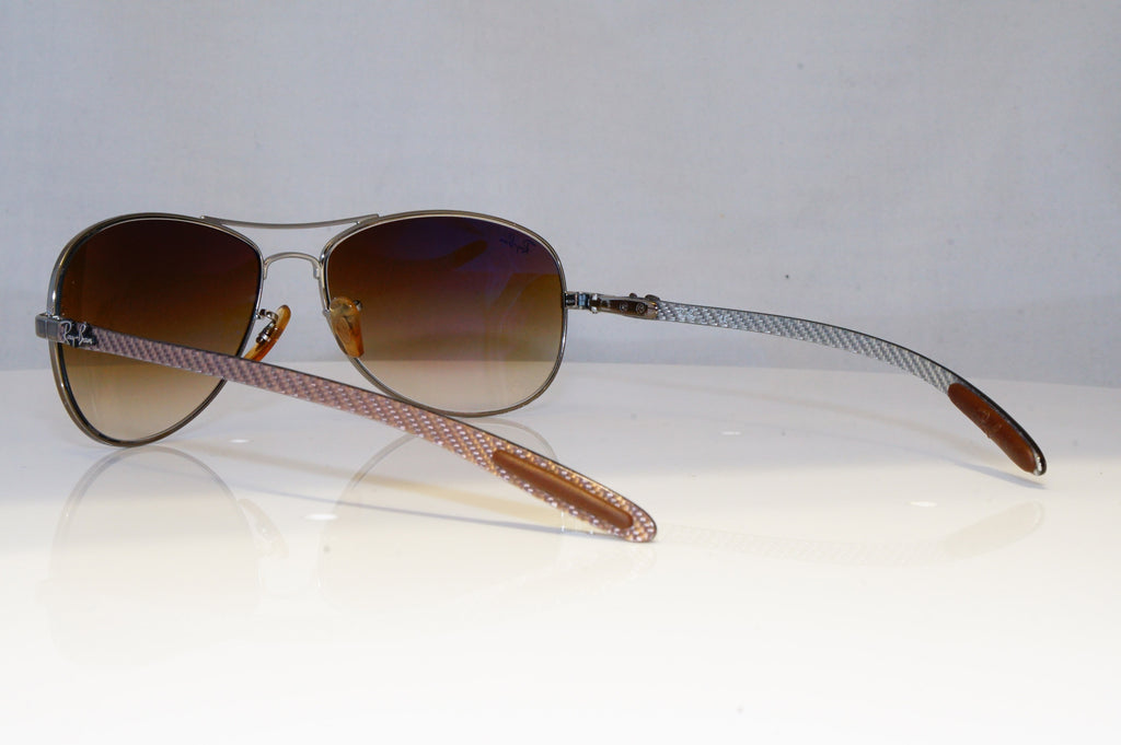 RAY-BAN Mens Designer Sunglasses Silver Pilot CARBON TECH RB 8301 004/51 21018
