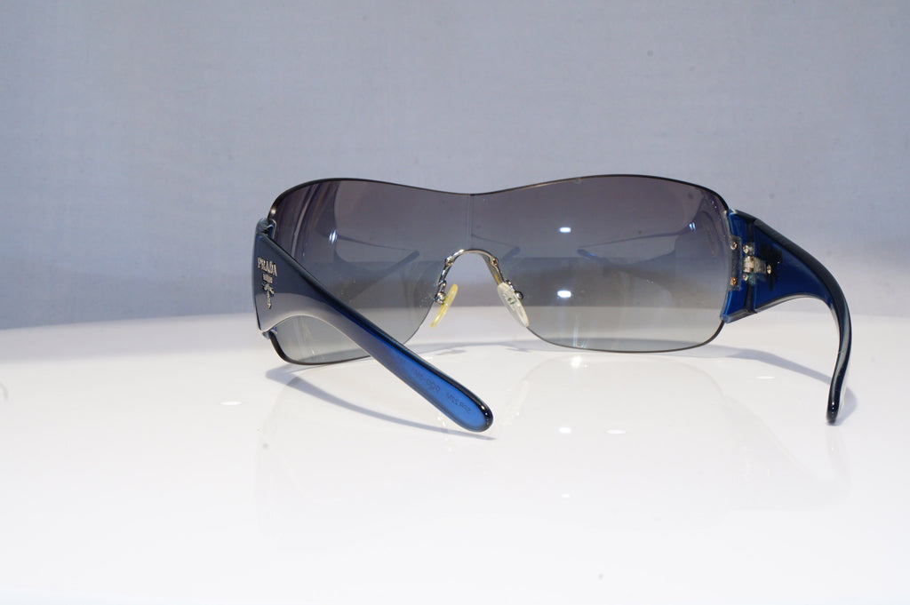 PRADA Mens Unisex Designer Sunglasses Blue Shield SPR 22M GOD-3M1 18807