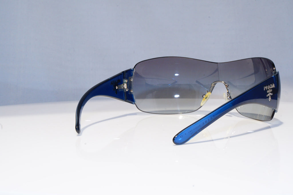 PRADA Mens Unisex Designer Sunglasses Blue Shield SPR 22M GOD-3M1 18807