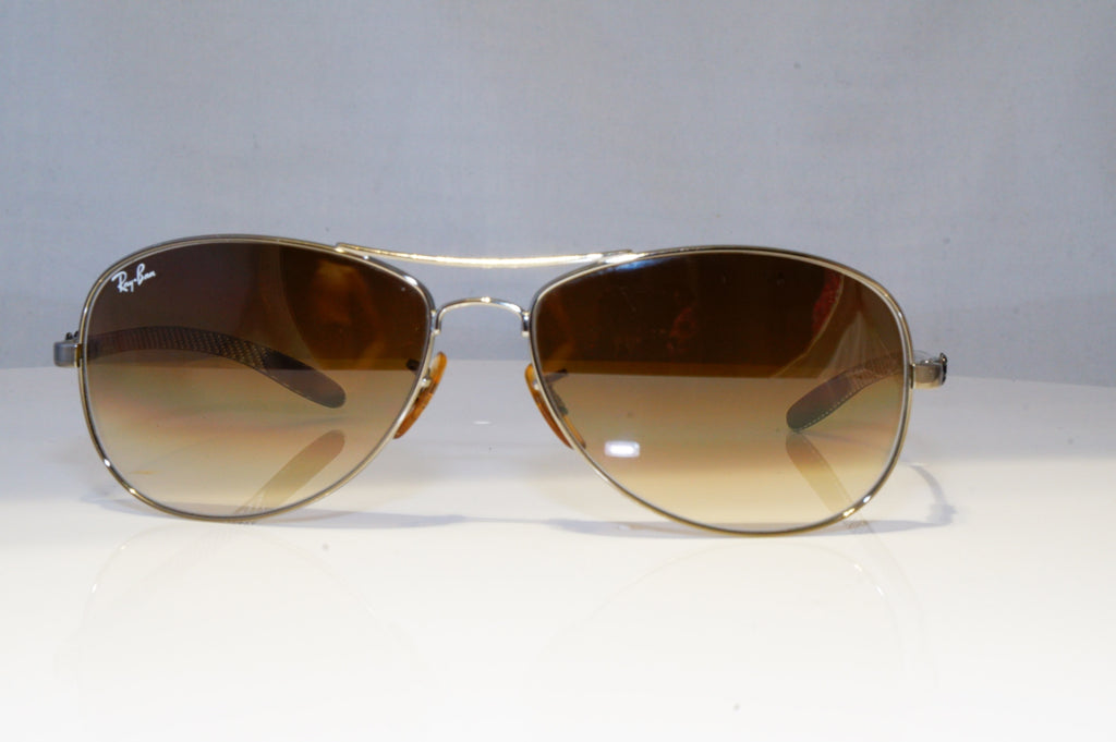 RAY-BAN Mens Designer Sunglasses Silver Pilot CARBON TECH RB 8301 004/51 21018