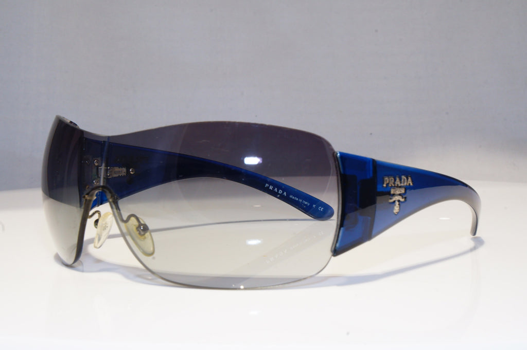 PRADA Mens Unisex Designer Sunglasses Blue Shield SPR 22M GOD-3M1 18807