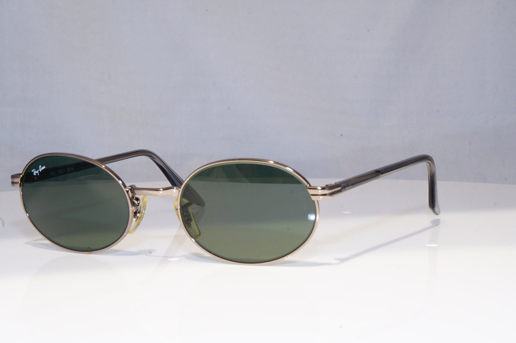 RAY-BAN Mens Vintage 1990 Designer Sunglasses Silver Oval W2187 SLV 18809