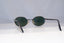 RAY-BAN Mens Vintage 1990 Designer Sunglasses Silver Oval W2187 SLV 18809