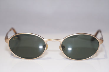 RAY-BAN 1990 Vintage Mens Designer Sunglasses Gold Oval W2640 ONAU 15682