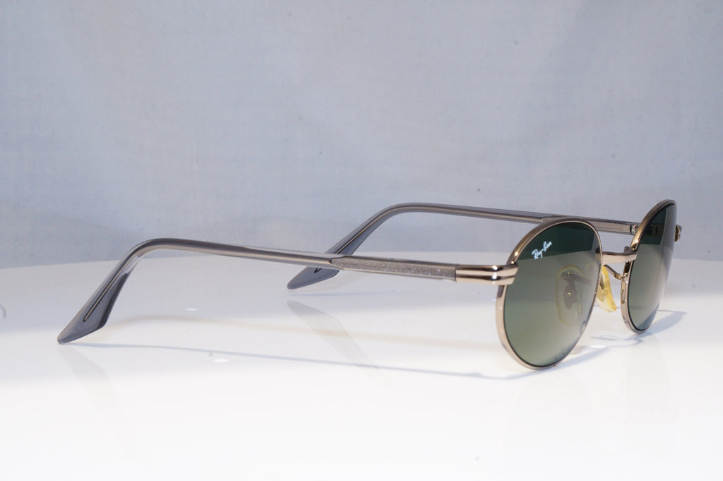 RAY-BAN Mens Vintage 1990 Designer Sunglasses Silver Oval W2187 SLV 18809
