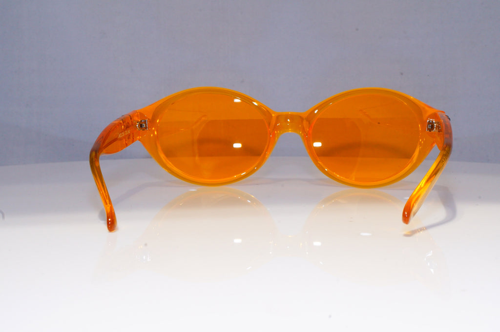 GIANNI VERSACE Mens Vintage 1990 Designer Sunglasses Orange Wrap 250 542 20075