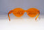 GIANNI VERSACE Mens Vintage 1990 Designer Sunglasses Orange Wrap 250 542 20075