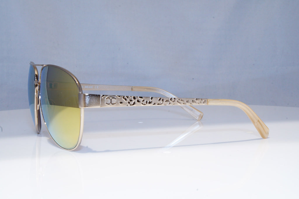 JUST CAVALLI Mens Unisex Mirror Designer Sunglasses Gold Pilot JC 572S 32G 18823