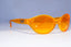 GIANNI VERSACE Mens Vintage 1990 Designer Sunglasses Orange Wrap 250 542 20075