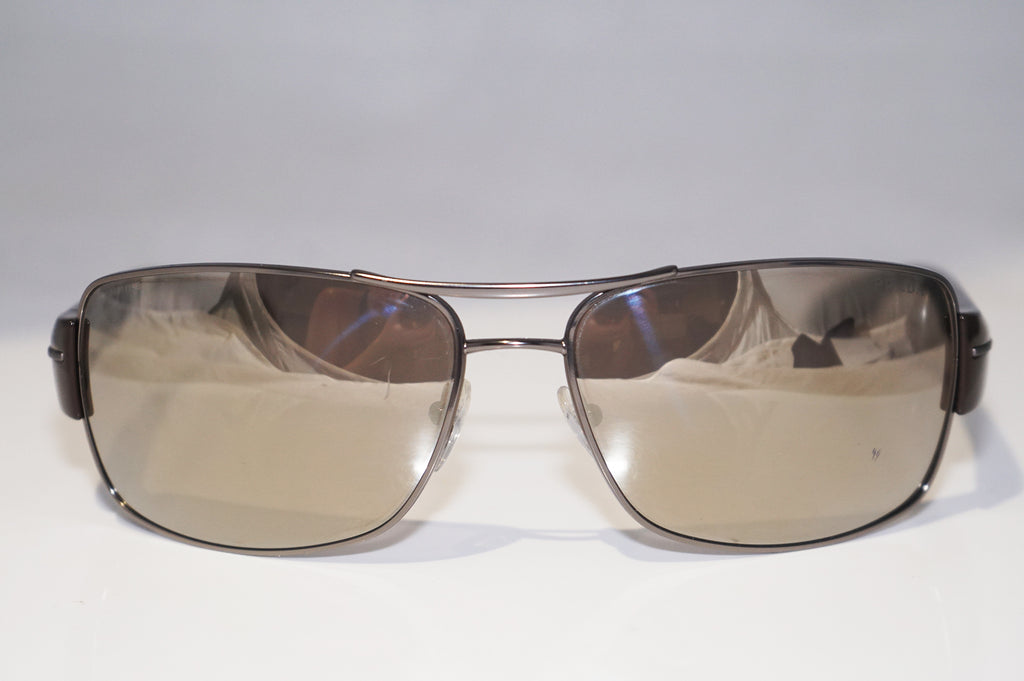 PRADA Mens Designer Mirror Sunglasses Brown Wrap SPS 53N 7JO-1C0 15679