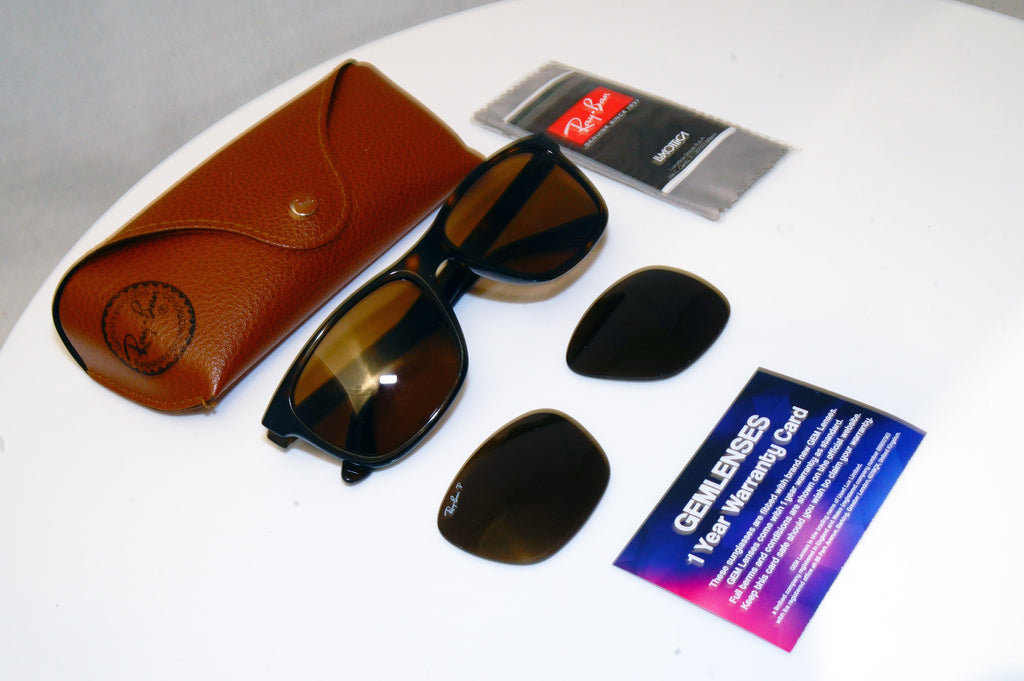 Ray-Ban Mens Designer Sunglasses Brown Rectangle RB 4181 710/83 14328