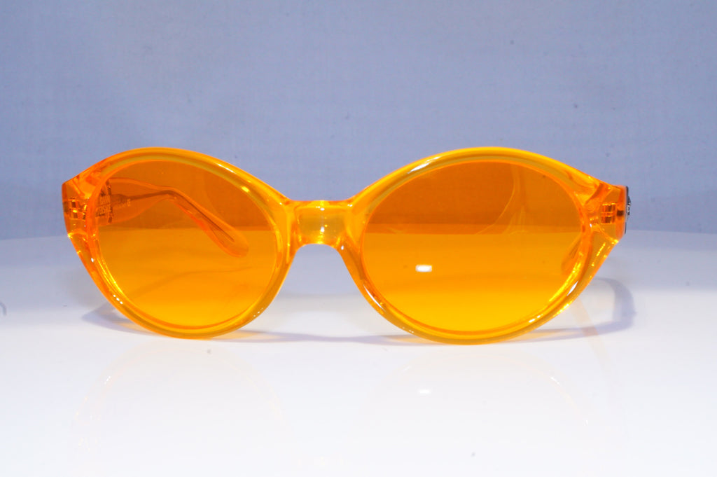 GIANNI VERSACE Mens Vintage 1990 Designer Sunglasses Orange Wrap 250 542 20075