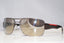 PRADA Mens Designer Mirror Sunglasses Brown Wrap SPS 53N 7JO-1C0 15679