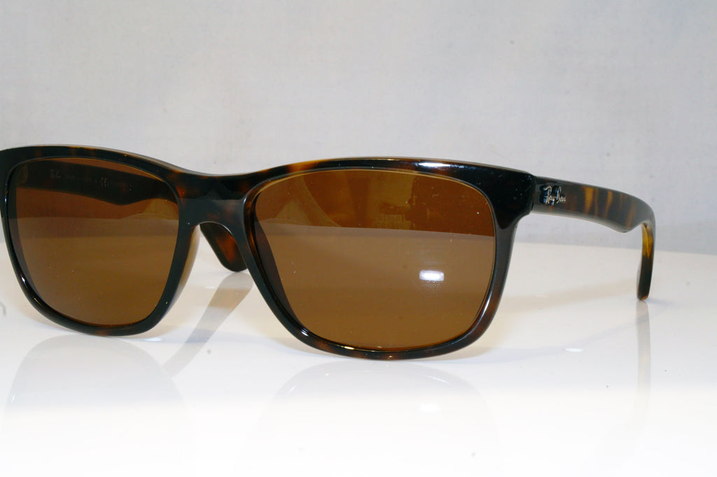 Ray-Ban Mens Designer Sunglasses Brown Rectangle RB 4181 710/83 14328