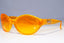 GIANNI VERSACE Mens Vintage 1990 Designer Sunglasses Orange Wrap 250 542 20075