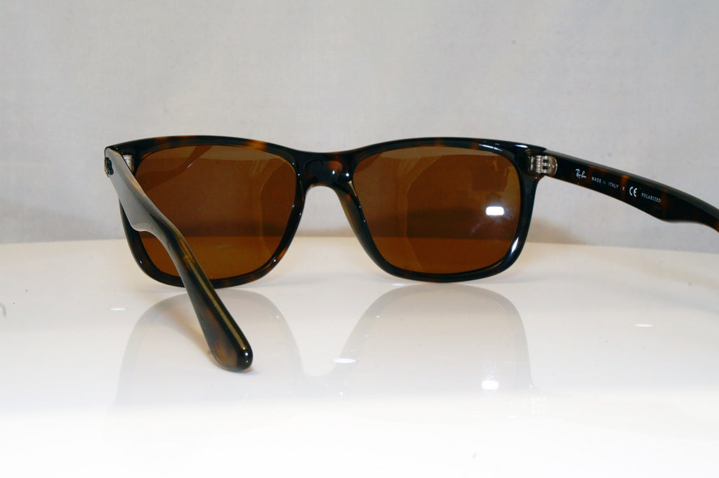 Ray-Ban Mens Designer Sunglasses Brown Rectangle RB 4181 710/83 14328