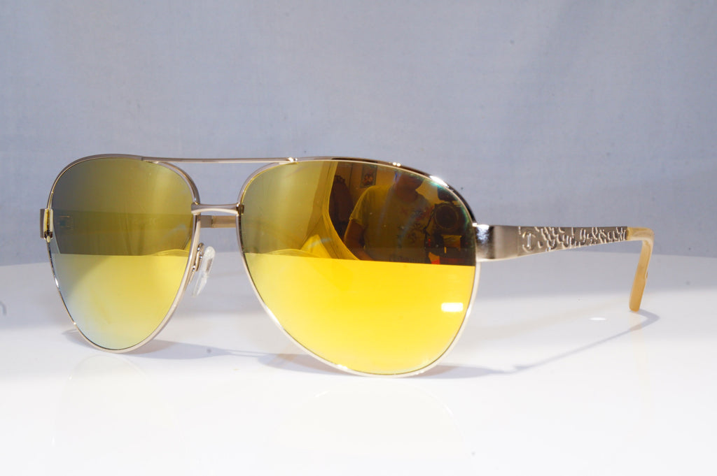 JUST CAVALLI Mens Unisex Mirror Designer Sunglasses Gold Pilot JC 572S 32G 18823