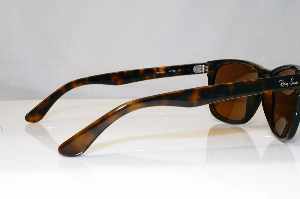 Ray-Ban Mens Designer Sunglasses Brown Rectangle RB 4181 710/83 14328