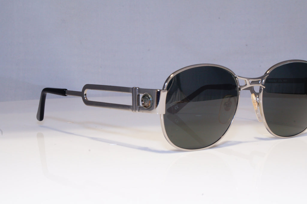 GIANNI VERSACE Mens Vintage 1990 Designer Sunglasses Silver S57 76M 20049 NOS