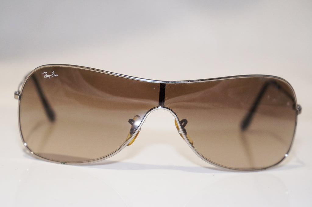 RAY-BAN Mens Designer Sunglasses Silver Shield RB 3211 004/13 16161